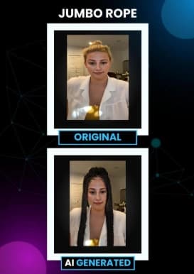 Jumbo Rope — the customer's original photo wiped against the AI generated result
