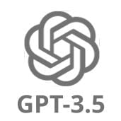 The GPT-3.5 logo displayed against a white backdrop.