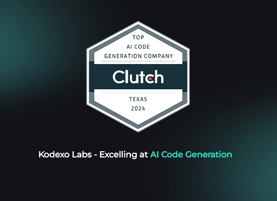 Kodexo Labs Named Top AI Code Generation Company by Clutch