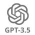 The GPT-3.5 logo displayed against a white backdrop.